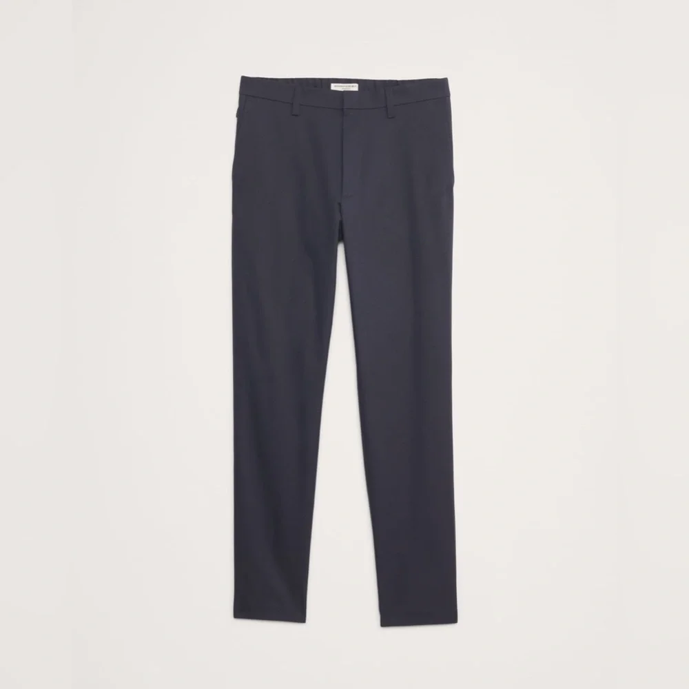 NWT Banana Republic Men’s Athletic Navy/Gray Slim Performance Pants Size 34 x 30